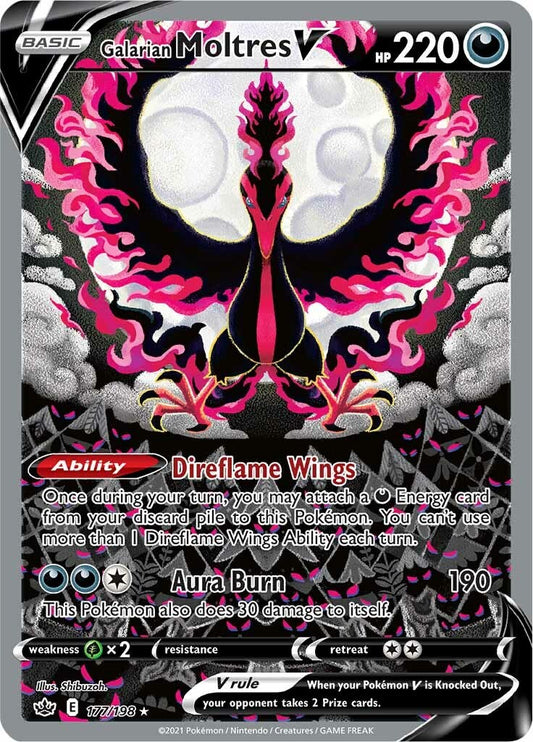 Galarian Moltres V (Alternate Full Art) [SWSH06 - 177/198]