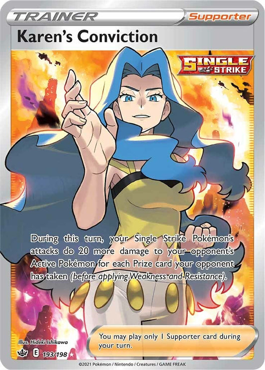 Karen's Conviction (Full Art) [SWSH06 - 193/198]