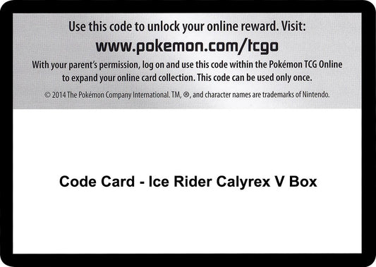 Code Card - Ice Rider Calyrex V Box [SWSH06]