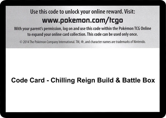 Code Card - Chilling Reign Build & Battle Box [SWSH06]