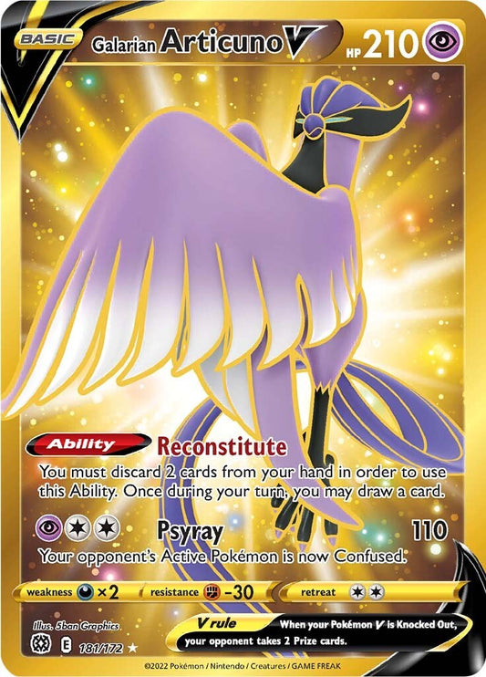 Galarian Articuno V (Secret) [SWSH09 - 181/172]