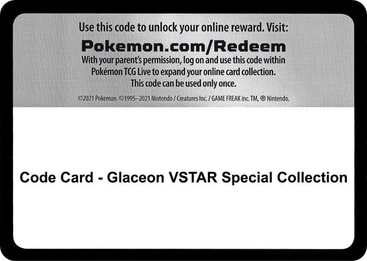 Code Card - Glaceon VSTAR Special Collection [SWSH09]