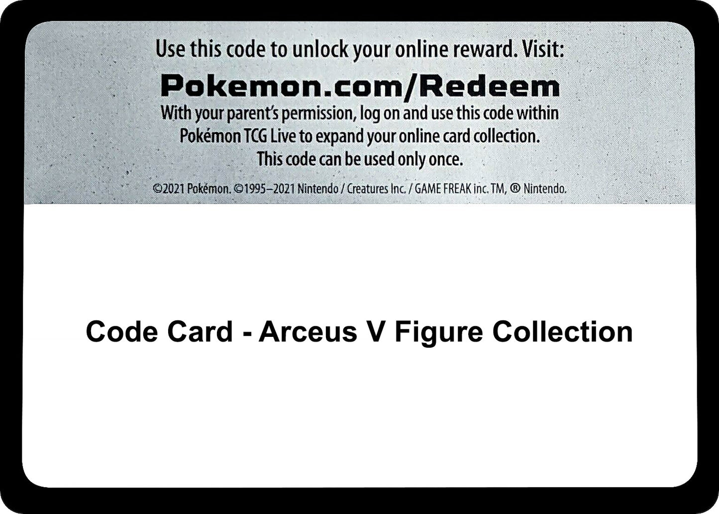 Code Card - Arceus V Figure Collection [SWSH09]