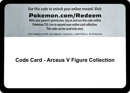 Code Card - Arceus V Figure Collection [SWSH09]