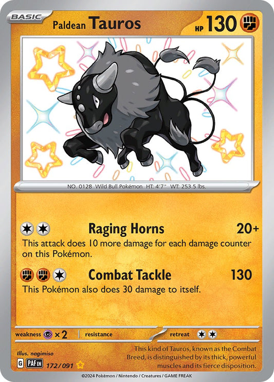 Paldean Tauros - 172/091 [PAF - 172/091]