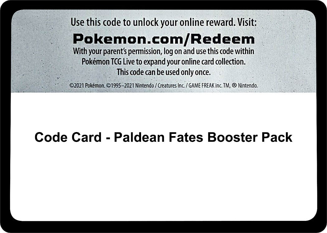 Code Card - Paldean Fates Booster Pack [PAF]
