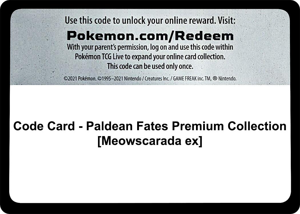 Code Card - Paldean Fates Premium Collection [Meowscarada ex] [PAF]