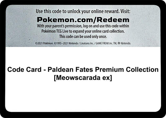 Code Card - Paldean Fates Premium Collection [Meowscarada ex] [PAF]
