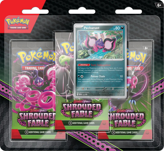 Shrouded Fable 3 Pack Blister [Pecharunt] [SFA - 000]