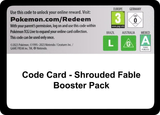 Code Card - Shrouded Fable Booster Pack [SFA]