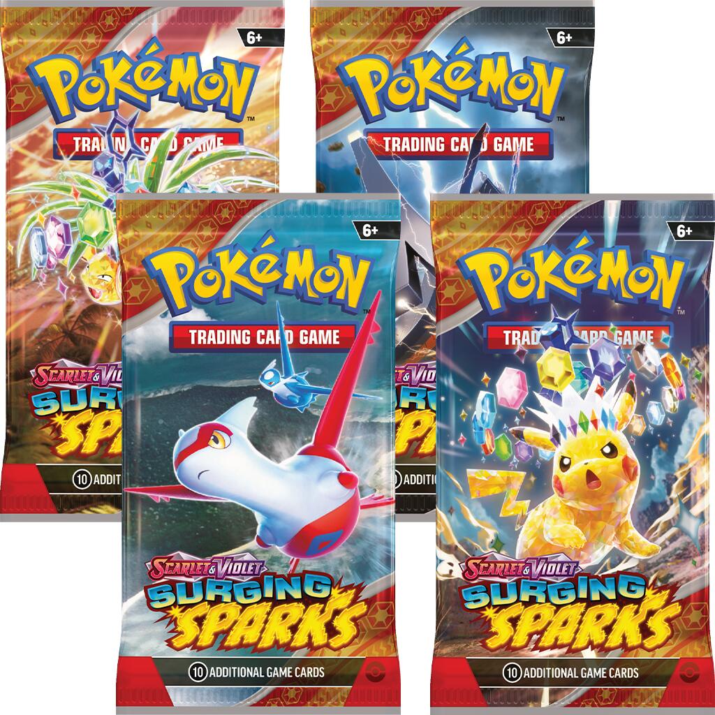 Surging Sparks Booster Pack Art Bundle [Set of 4] [SSP - 000]