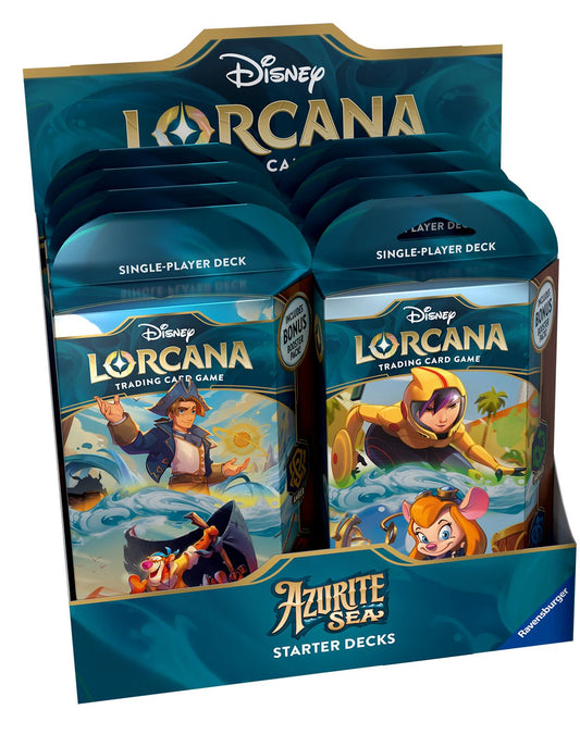 Disney Lorcana: Azurite Sea Starter Deck Display [6 - 000]