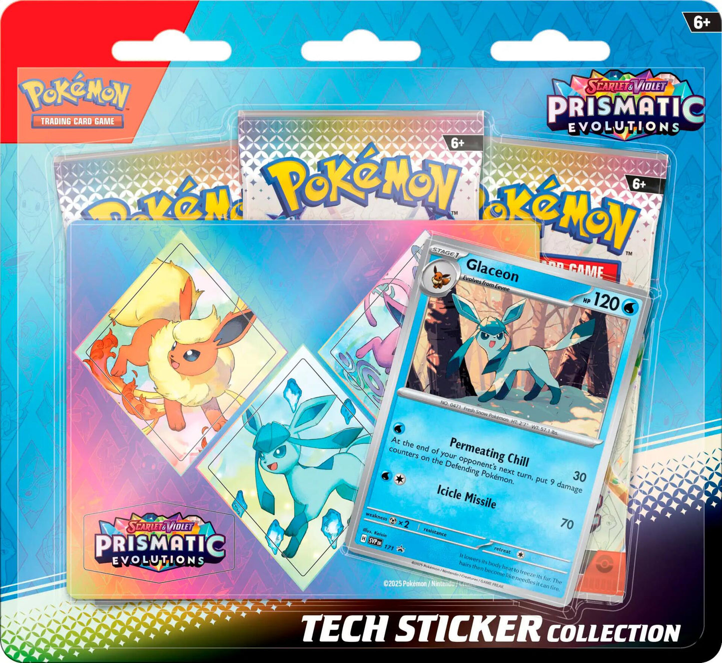 Prismatic Evolutions Tech Sticker Collection [Glaceon] [PRE - 000]
