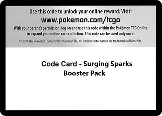 Code Card - Surging Sparks Booster Pack [SSP]