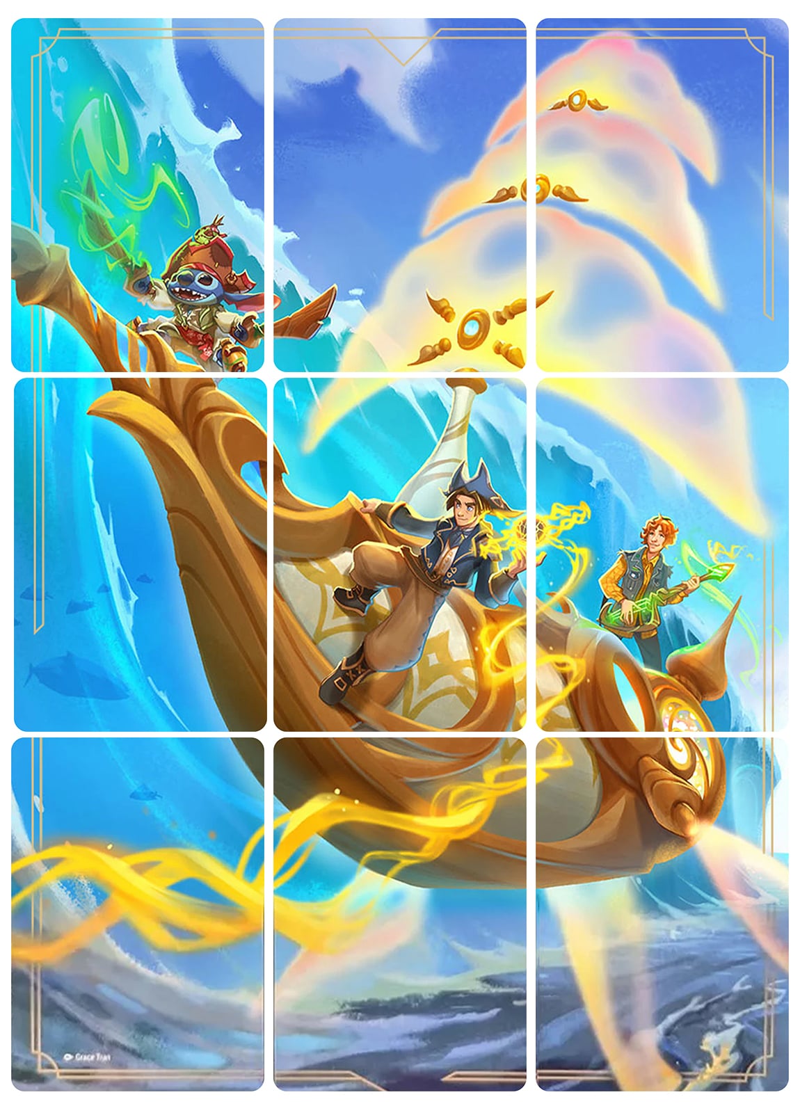 Azurite Sea Puzzle Insert (Set of 9) [6]