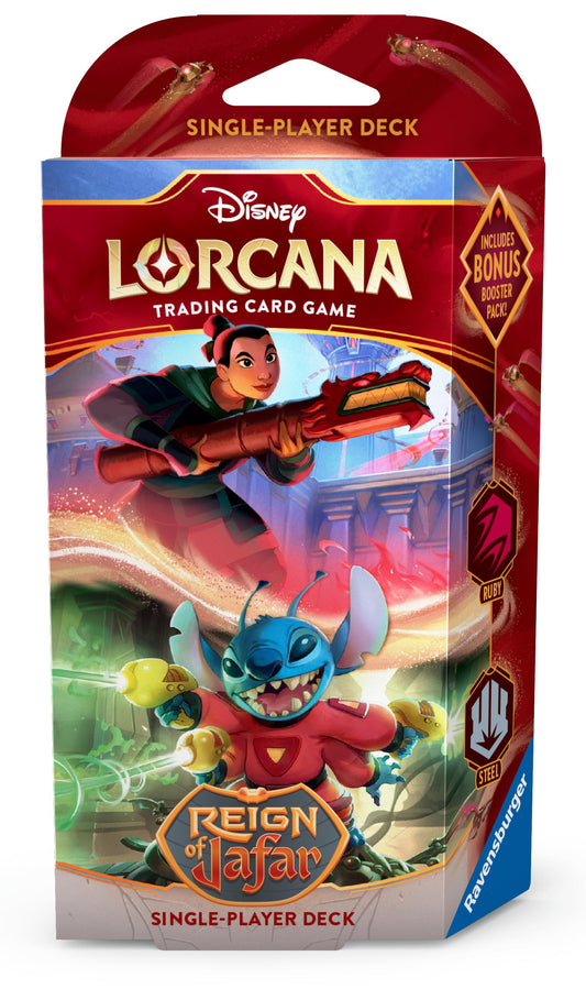 Disney Lorcana: Reign of Jafar Starter Deck (Ruby & Steel) [8 - 000]