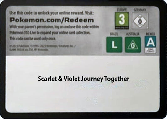 Code Card - Journey Together Booster Pack [JTG]