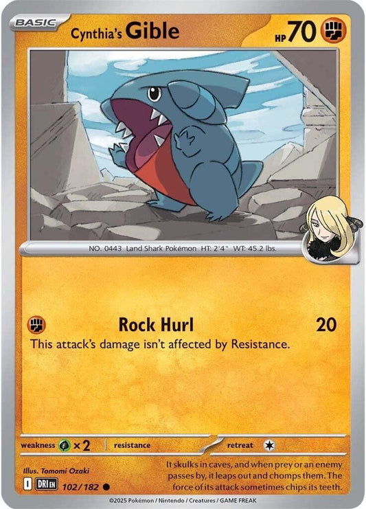 Cynthia's Gible [DRI - 102/182]