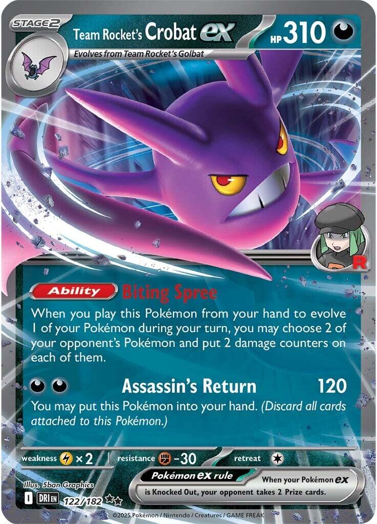 Team Rocket's Crobat ex - 122/182 [DRI - 122/182]