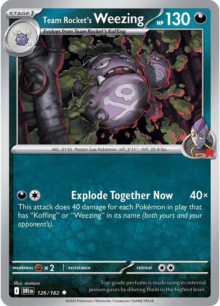 Team Rocket's Weezing - 126/182 [DRI - 126/182]