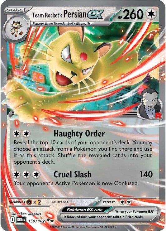 Team Rocket's Persian ex - 150/182 [DRI - 150/182]