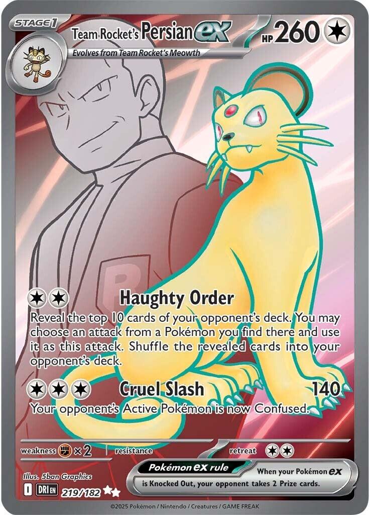 Team Rocket's Persian ex - 219/182 [DRI - 219/182]
