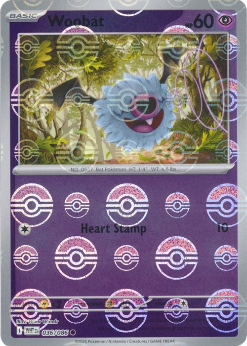 Woobat (Poke Ball Pattern) [WHT - 036/086]