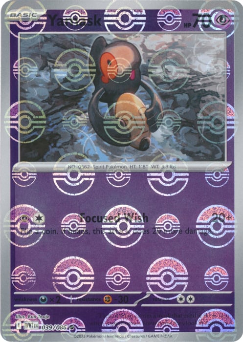 Yamask (Poke Ball Pattern) [WHT - 039/086]