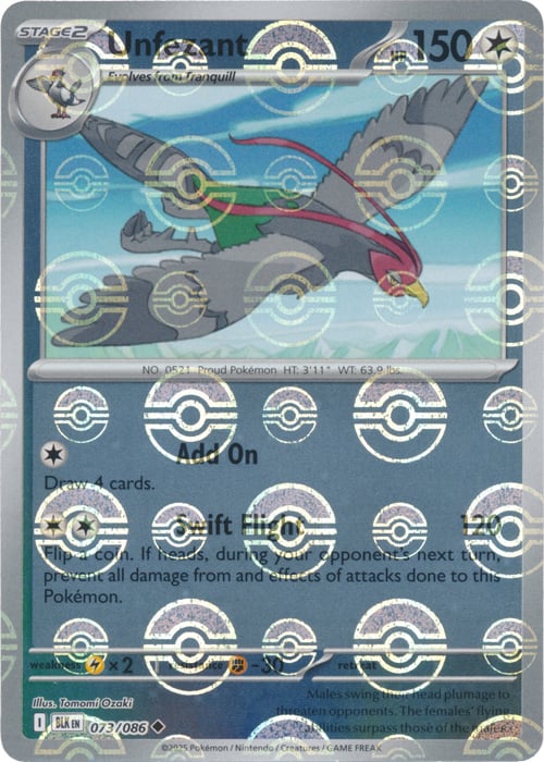 Unfezant (Poke Ball Pattern) [BLK - 073/086]