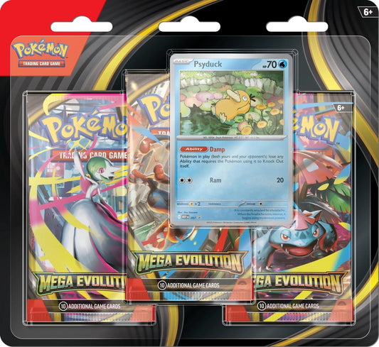 Mega Evolution 3 Pack Blister [Psyduck] [MEG]
