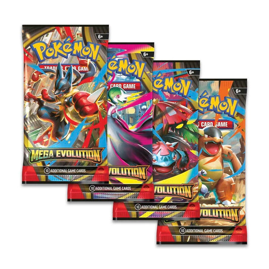 Mega Evolution Booster Pack Art Bundle [Set of 4] [MEG]