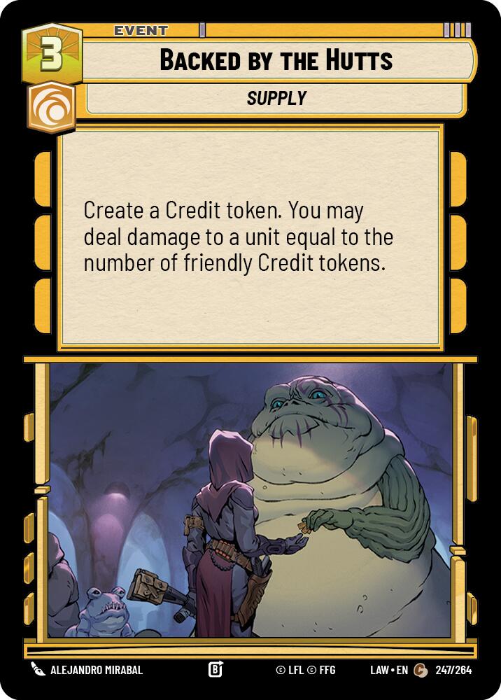 Backed by the Hutts [LAW - 247/264]