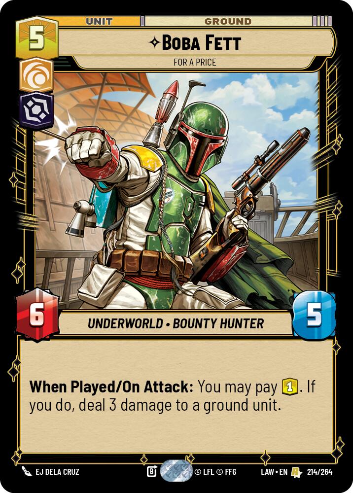 Boba Fett - For a Price [LAW - 214/264]