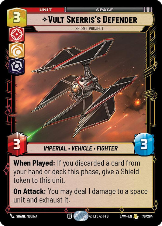Vult Skerris's Defender - Secret Project [LAW - 76/264]