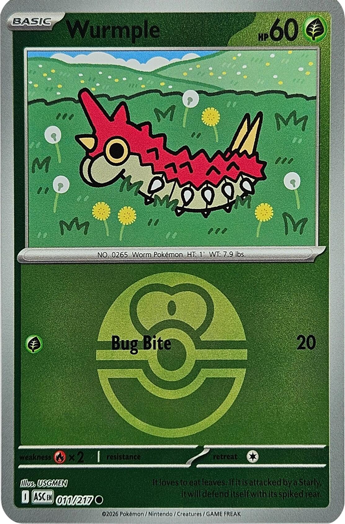 Wurmple (Love Ball) [ASC - 011/217]