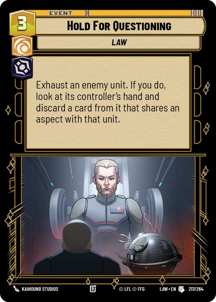 Hold for Questioning [LAW - 217/264]