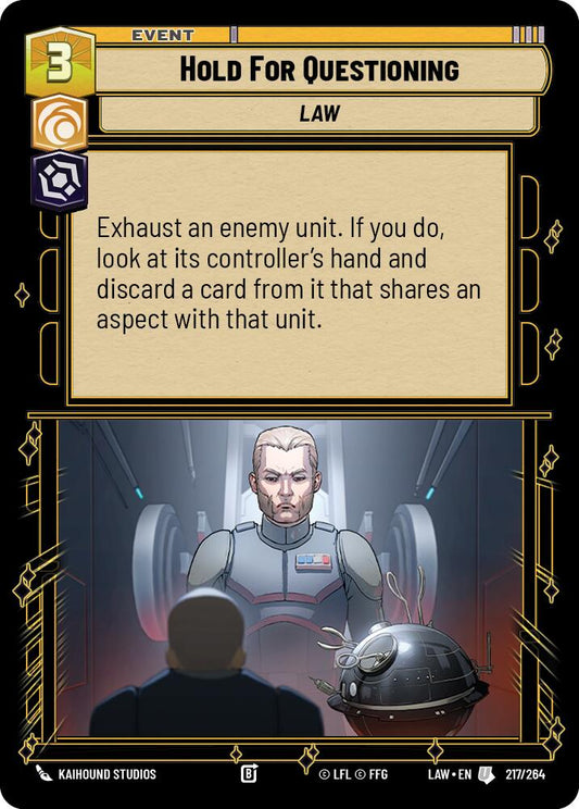 Hold for Questioning [LAW - 217/264]
