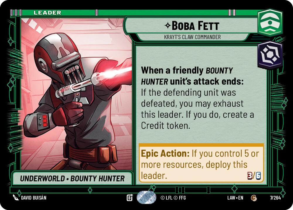 Boba Fett - Krayt's Claw Commander [LAW - 7/264]
