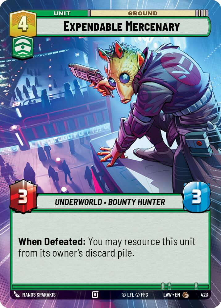 Expendable Mercenary (Hyperspace) [LAW - 423]