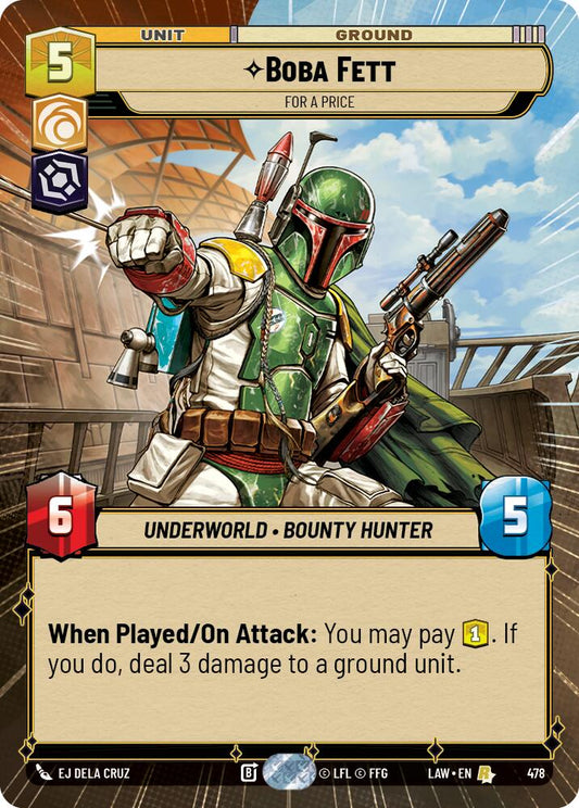 Boba Fett - For a Price (Hyperspace) [LAW - 478]
