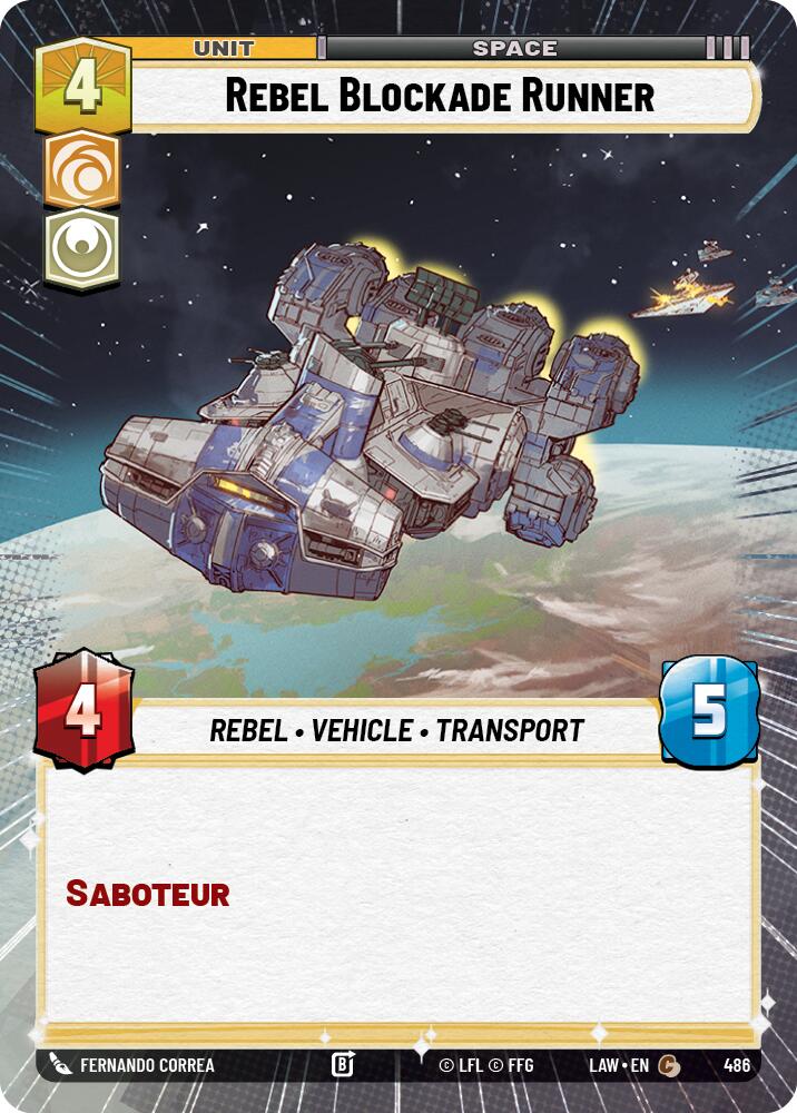 Rebel Blockade Runner (Hyperspace) [LAW - 486]