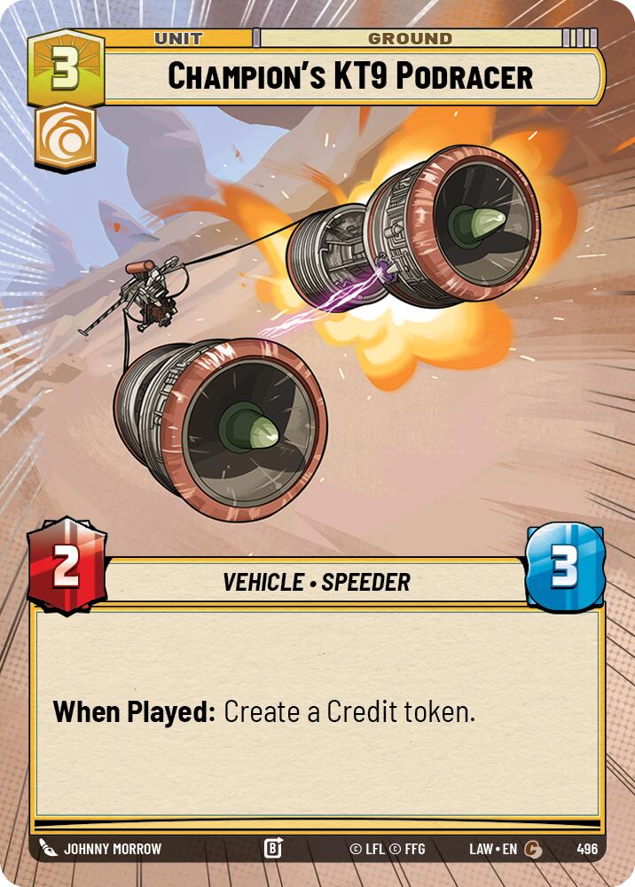 Champion's KT-9 Podracer (Hyperspace) [LAW - 496]