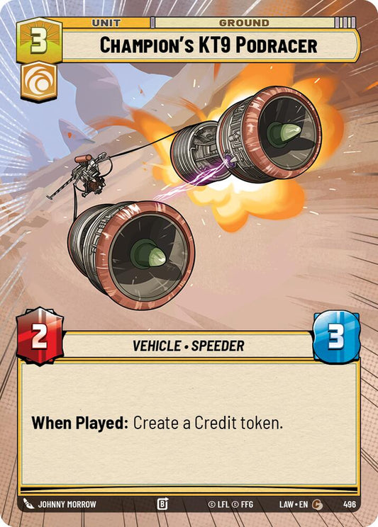 Champion's KT-9 Podracer (Hyperspace) [LAW - 496]