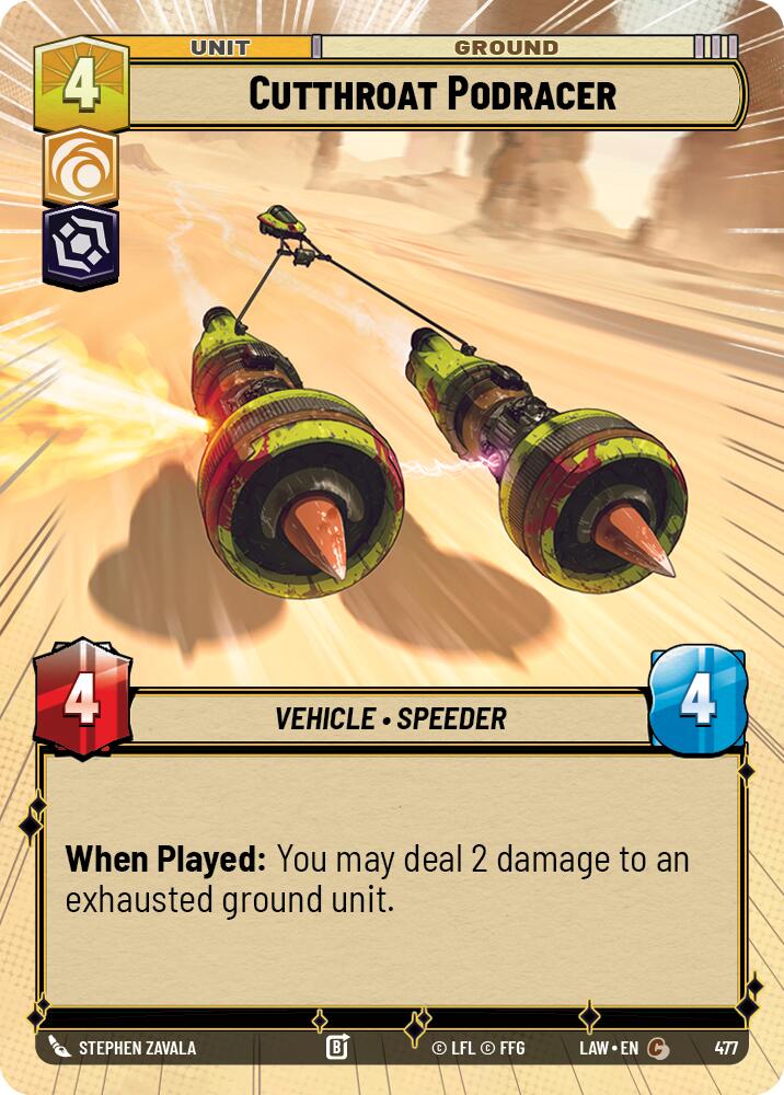 Cutthroat Podracer (Hyperspace) [LAW - 477]
