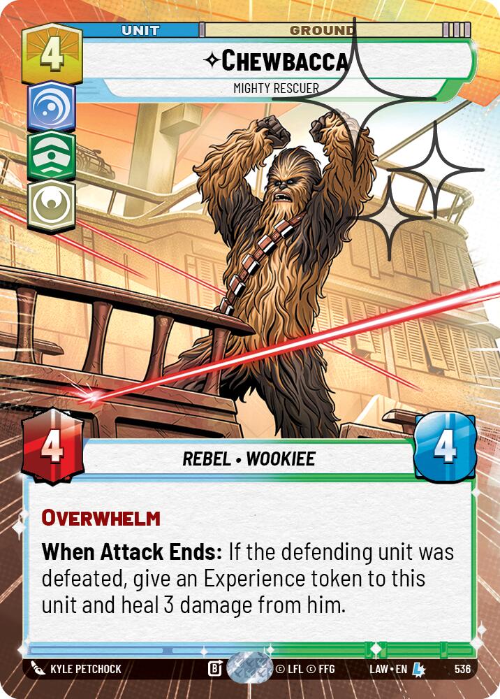 Chewbacca - Mighty Rescuer (Hyperspace Foil) [LAW - 536]