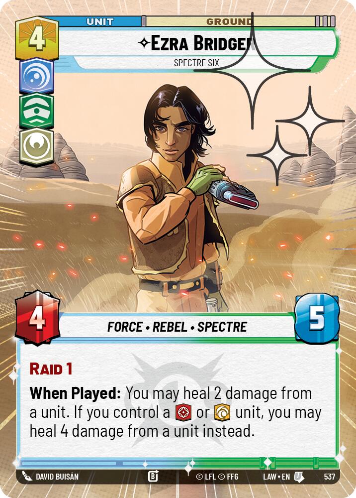 Ezra Bridger - Spectre Six (Hyperspace Foil) [LAW - 537]
