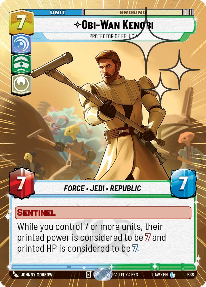 Obi-Wan Kenobi - Protector of Felucia (Hyperspace Foil) [LAW - 538]
