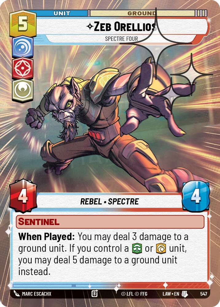 Zeb Orellios - Spectre Four (Hyperspace Foil) [LAW - 547]