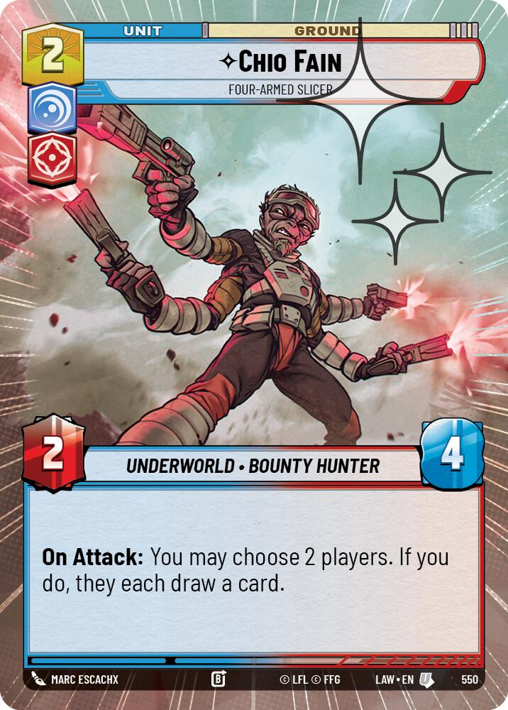 Chio Fain - Four-Armed Slicer (Hyperspace Foil) [LAW - 550]