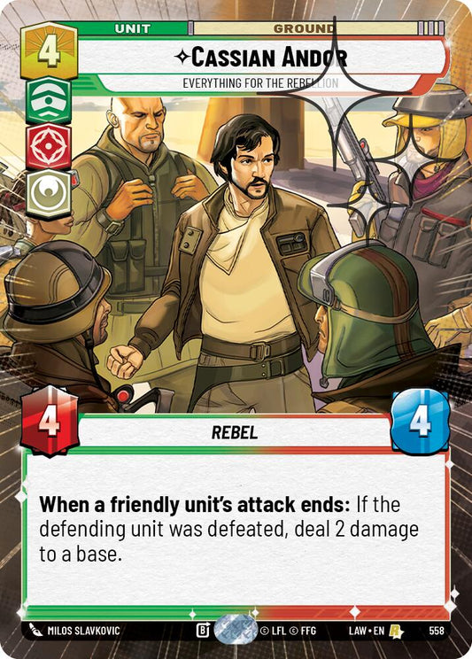Cassian Andor - Everything for the Rebellion (Hyperspace Foil) [LAW - 558]
